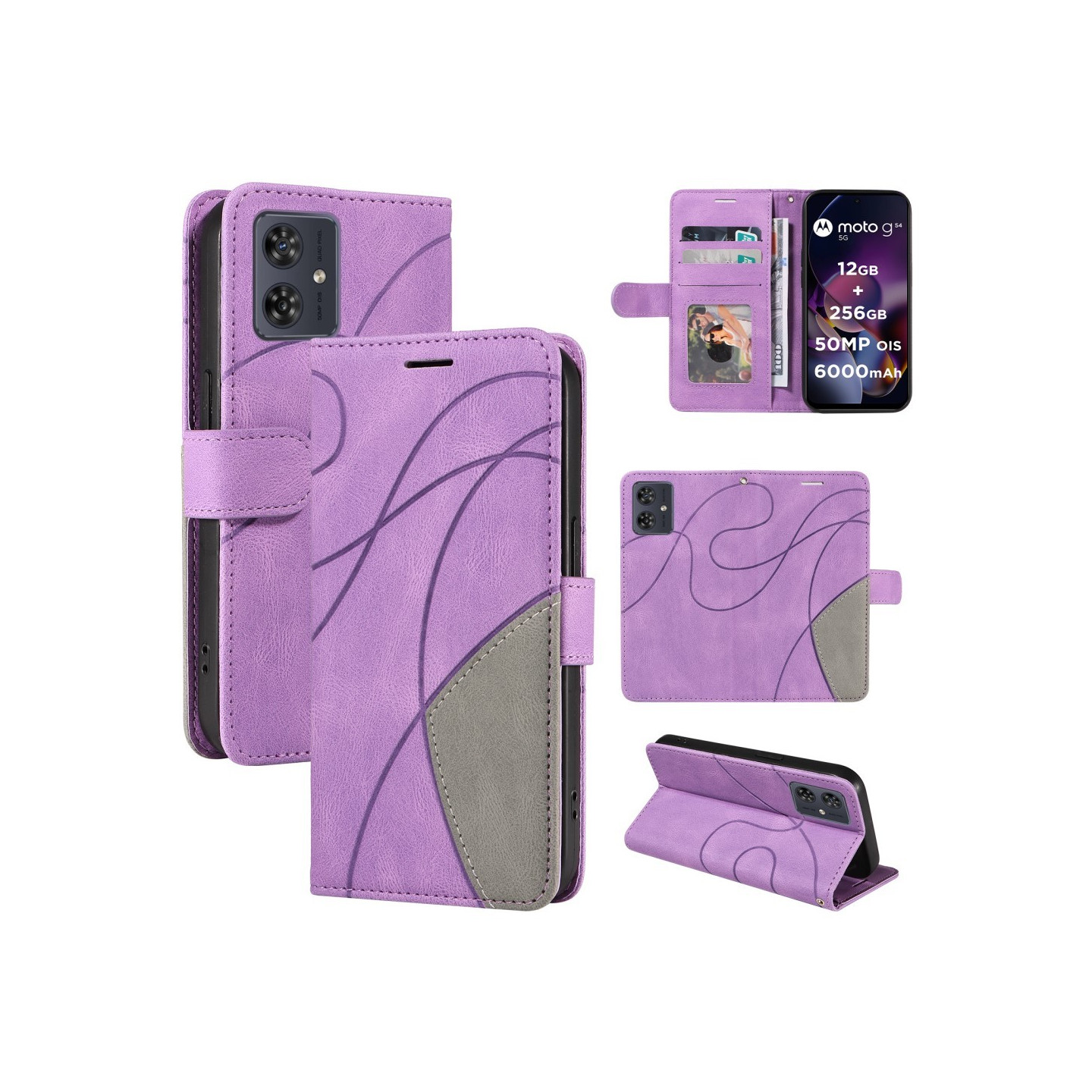 Til Motorola Moto G54 KT - serie - 1 dobbeltfarve