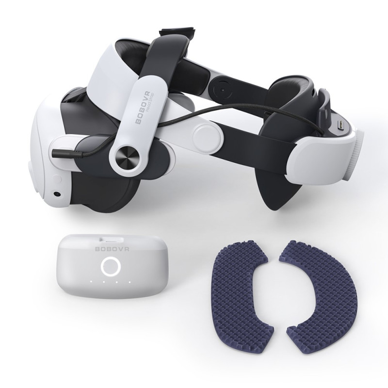 BOBOVR M3 Pro For Meta Quest 3 VR Headset Battery Pack Headband