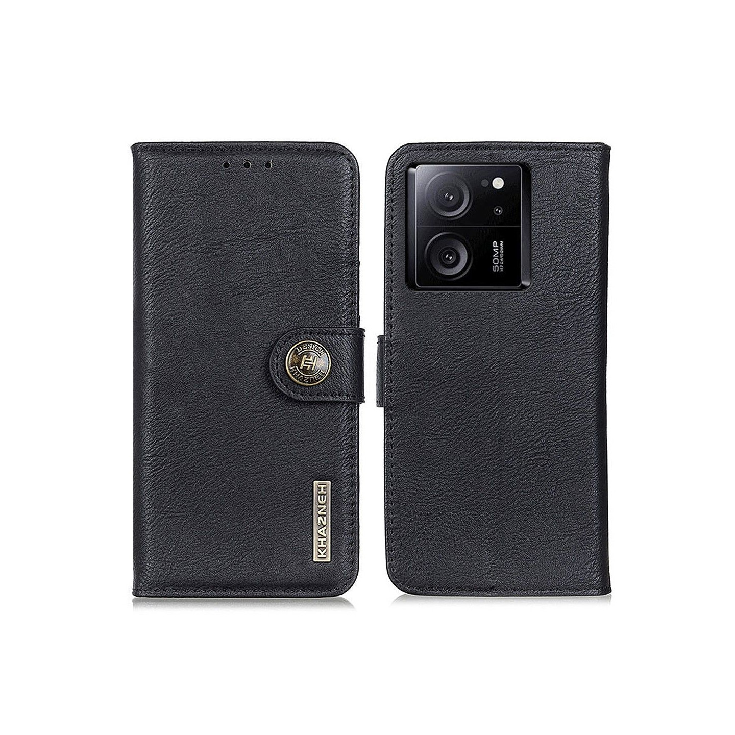 KHAZNEH Xiaomi 13T/13T Pro Lommebok - deksel - Svart