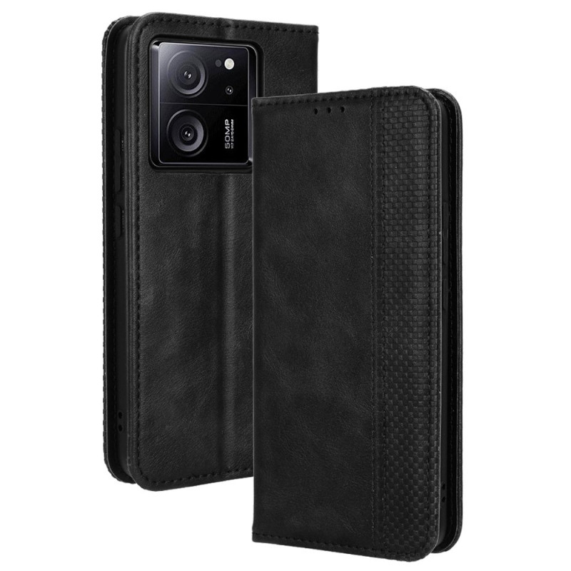 Wallet Stand Flip Phone Case for Xiaomi 13T / 13T Pro - Black