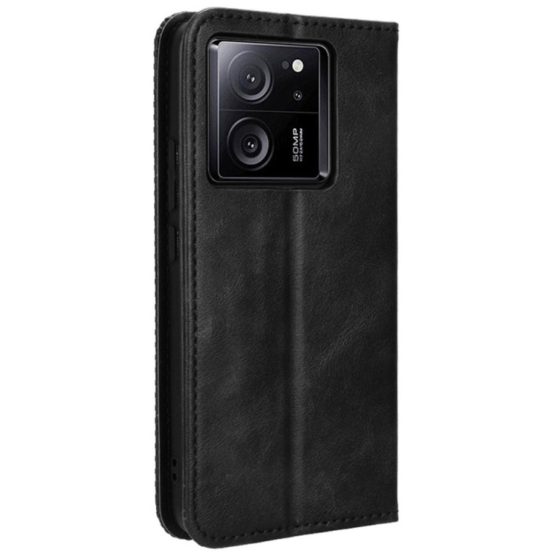 Wallet Stand Flip Phone Case for Xiaomi 13T / 13T Pro - Black