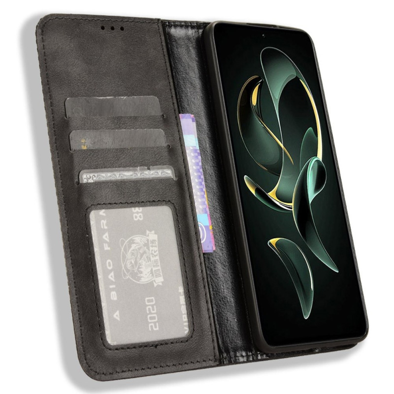 Wallet Stand Flip Phone Case for Xiaomi 13T / 13T Pro - Black