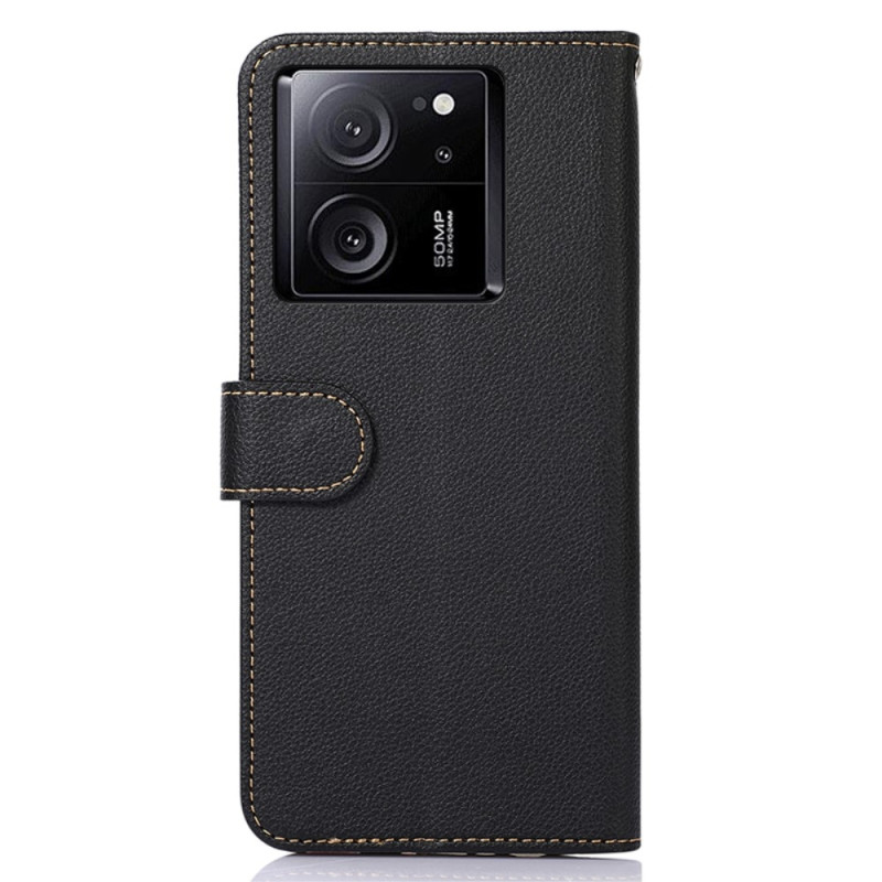 KHAZNEH Telefondæksel til Xiaomi 13T / 13T Pro - Sort/Rød