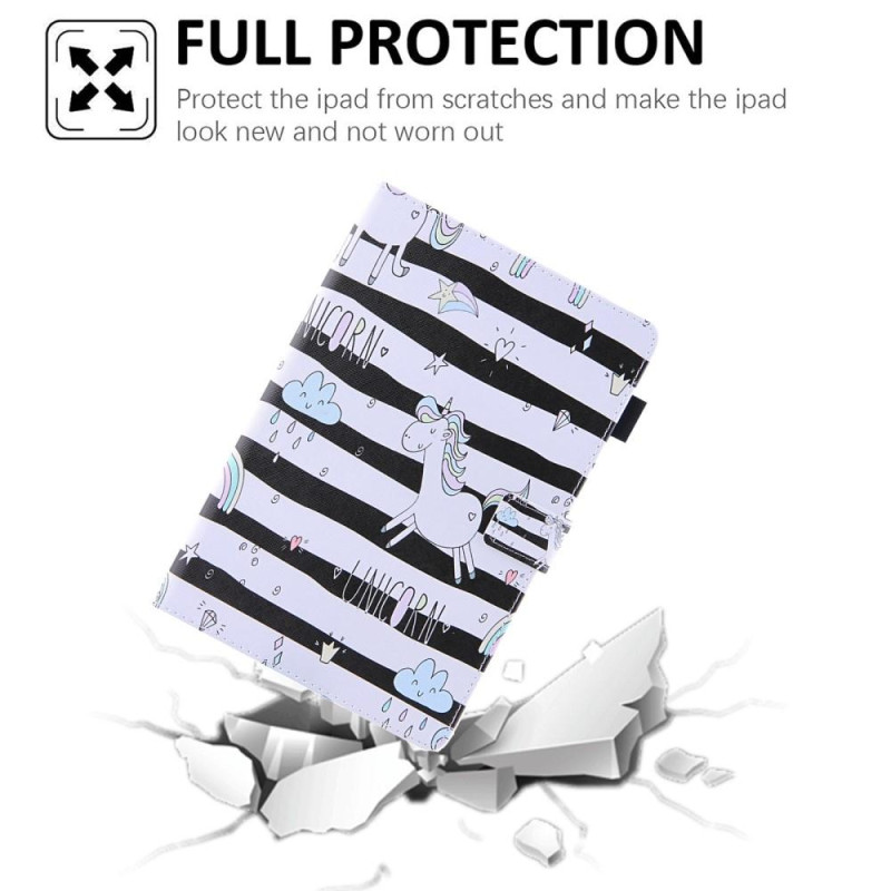Til iPad 10.9 (2022) Tabletetui Cover Foldbart stativ - Hest