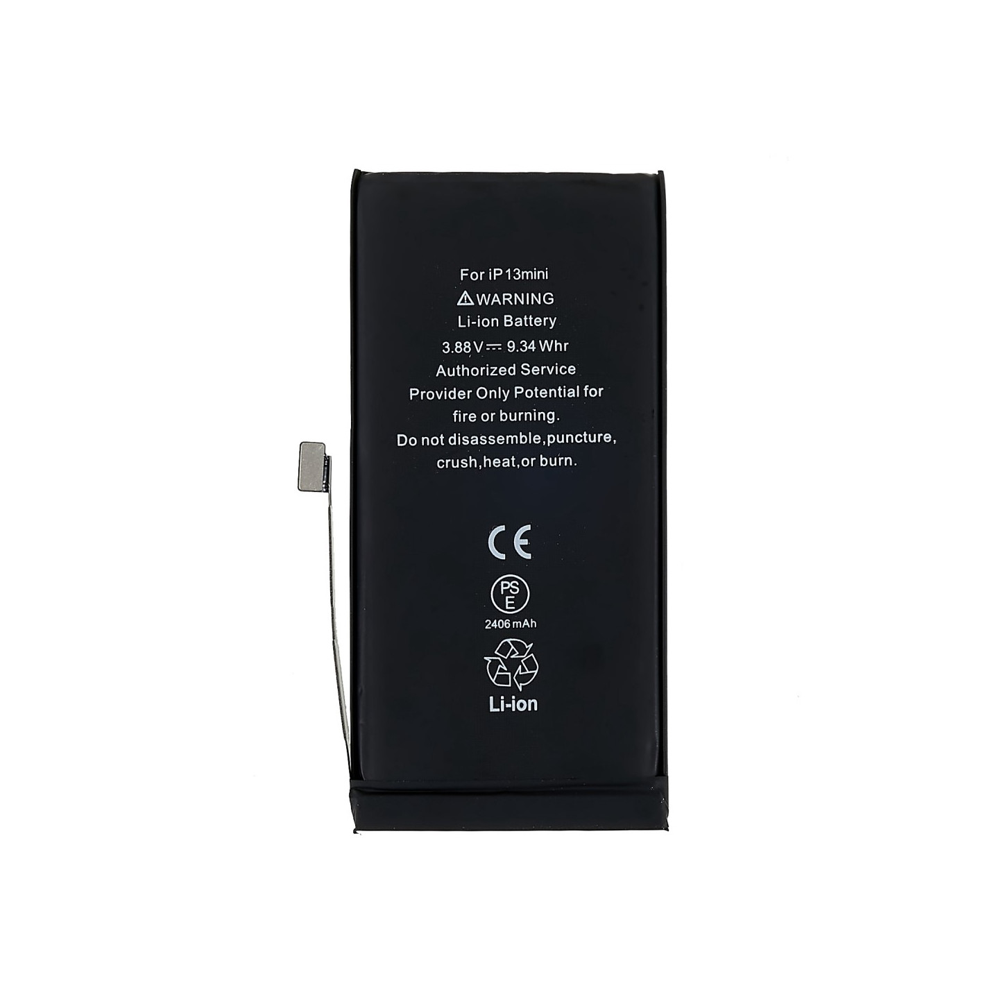 iPhone 13 Mini 3.88V 2406mAh oppladbart Li - Polymer batteri