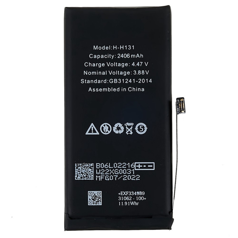 iPhone 13 Mini 3.88V 2406mAh ladattavalle Li - polymeeriakulle