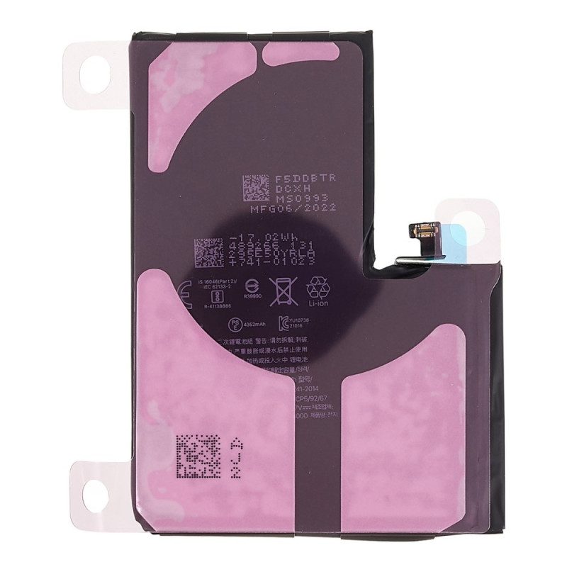 iPhone 13 Pro Max 3,85V 4352mAh genopladeligt Li - ion - batteri + batteriklistermærke