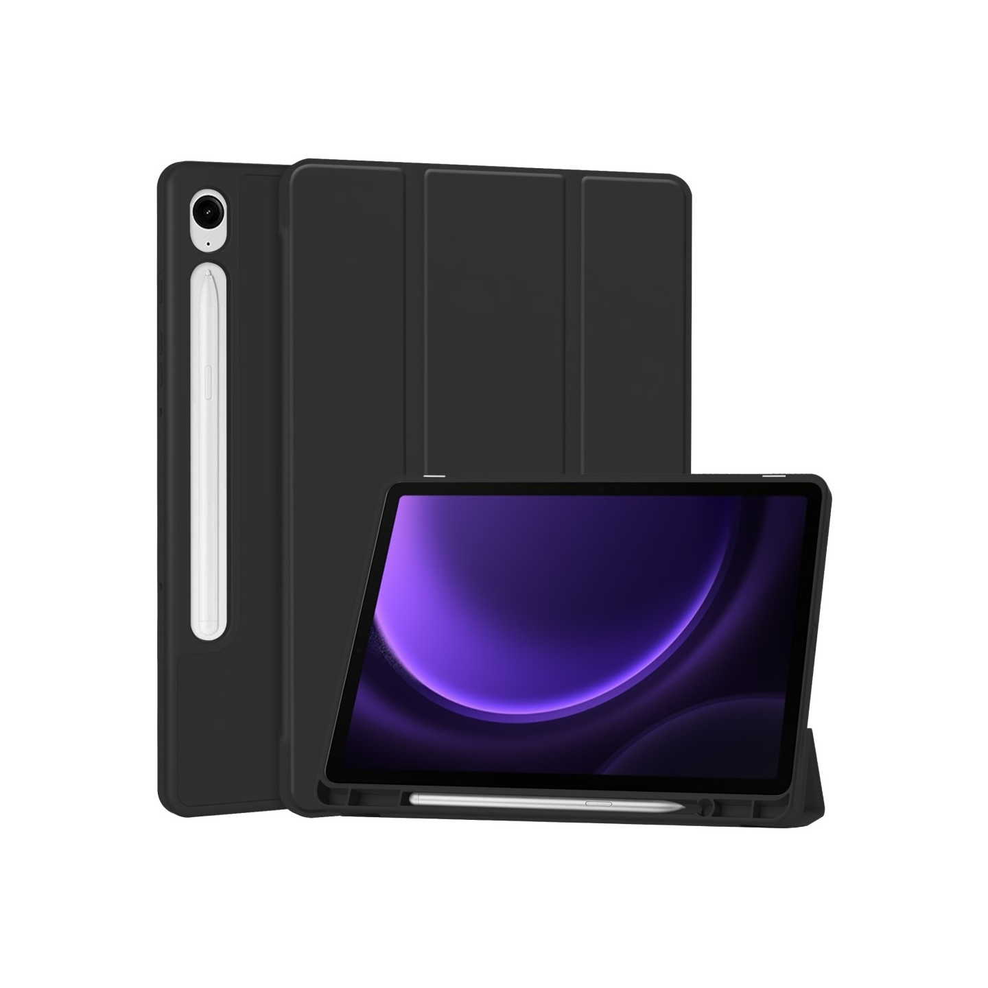 Kolmen taittotelineen älykotelo Samsung Galaxy Tab S10 Lite / S10 FE / S9 FE - puhelimelle