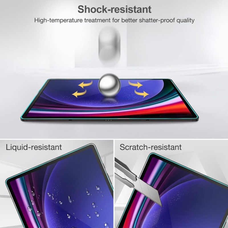 Samsung Galaxy Tab S9 FE+ hærdet glas Skærmbeskytter