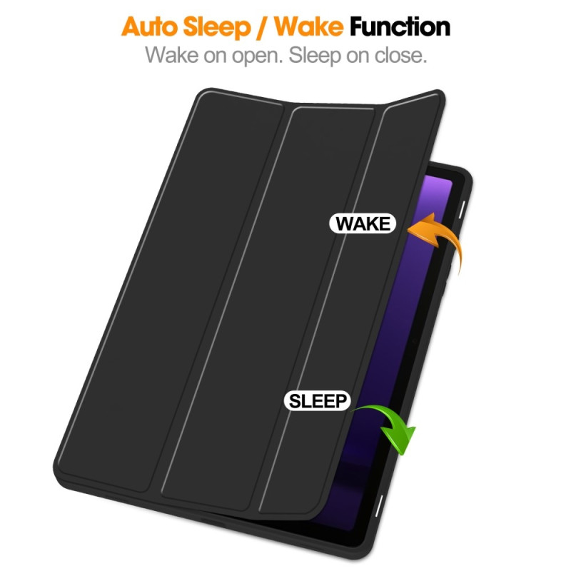 Kolmen taittotelineen älykotelo Samsung Galaxy Tab S10 Lite / S10 FE / S9 FE - puhelimelle