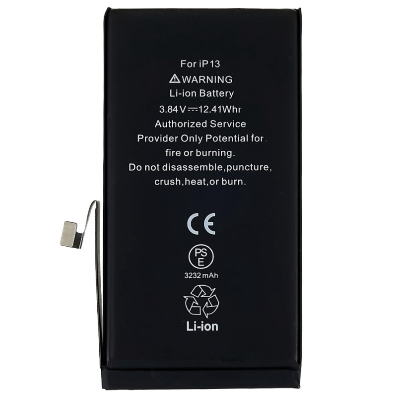 For iPhone 13 3.84V 3232mAh oppladbart Li - Polymer batteri