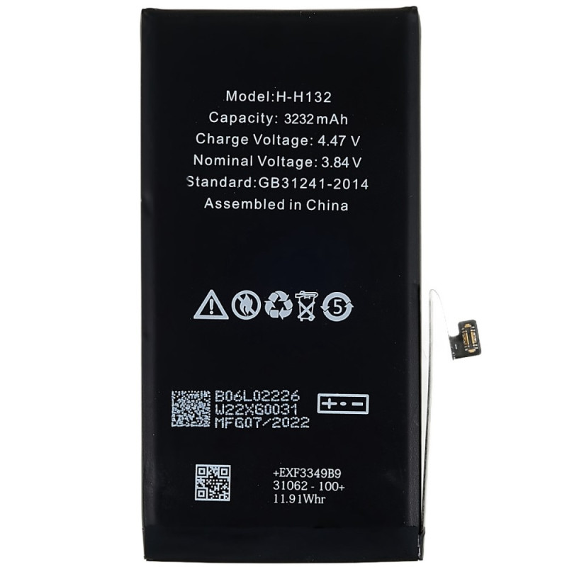 iPhone 13 3.84V 3232mAh ladattavalle Li - polymeeriakulle