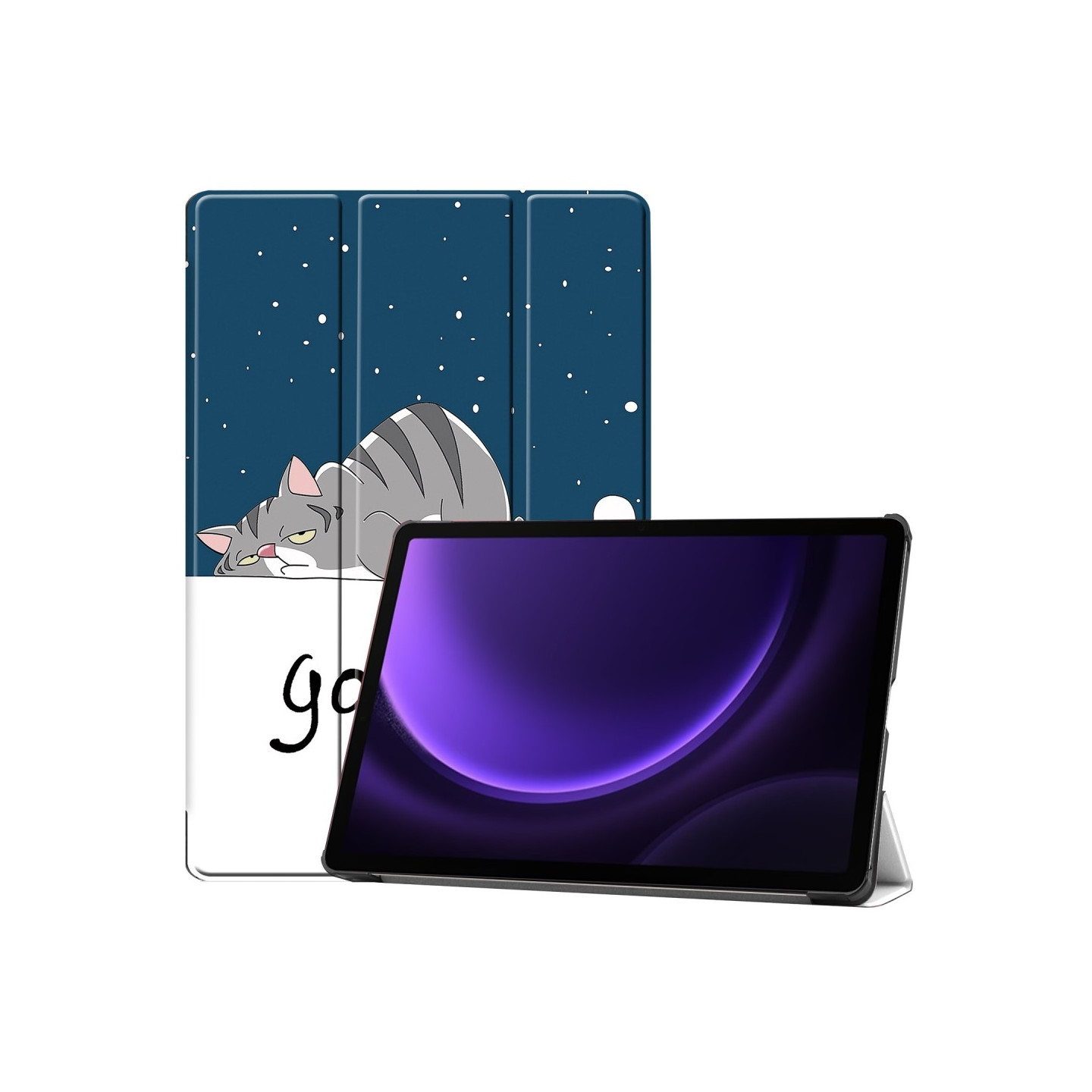 Slim Fit Dekseldeksel Til Samsung Galaxy Tab S10 Lite / S10 FE / S9 FE - Katt