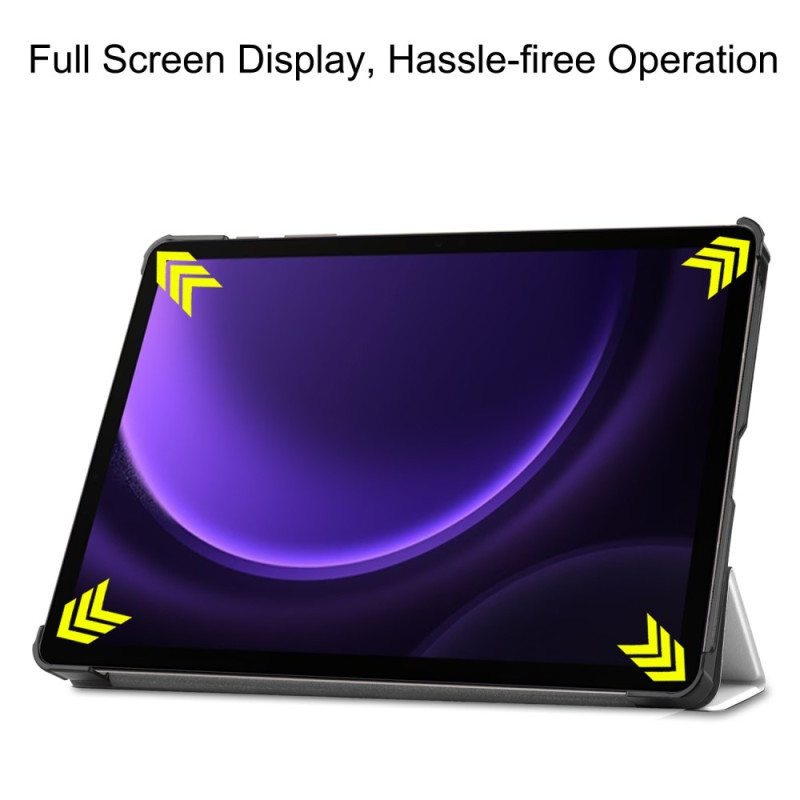 Kolmen taittotelineen älykotelo Samsung Galaxy Tab S10 Lite / S10 FE / S9 FE - puhelimelle