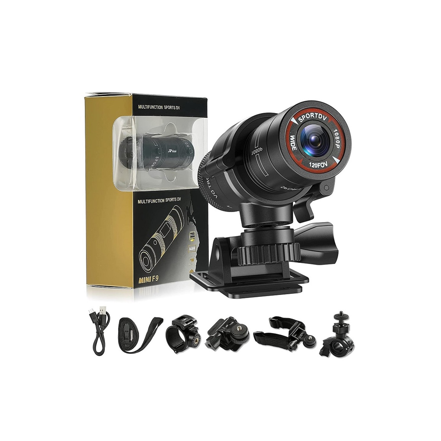 1080P HD Sport Action Kamera Cykelhjelm Kamera DV videokamera