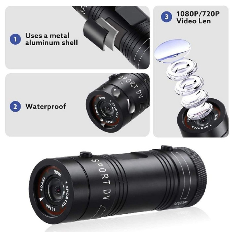 1080P HD Sport Action Camera Pyöräilykypäräkamera DV - videokamera