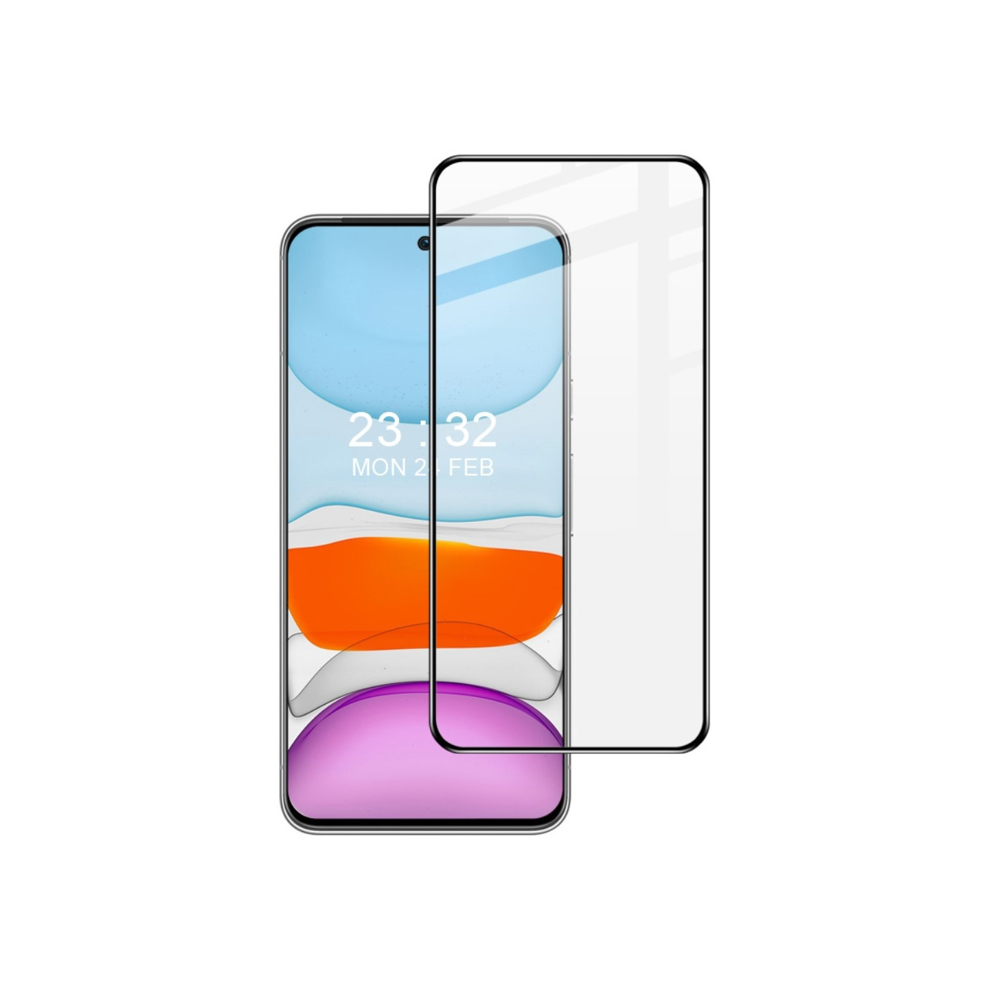 Google Pixel 8 IMAK Pro+ Fullt Herdet Glass Svart