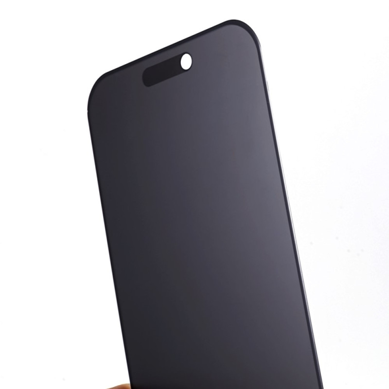 til iPhone 15 Pro herdet glass 180 - graders anti - spion personvern 2 stk