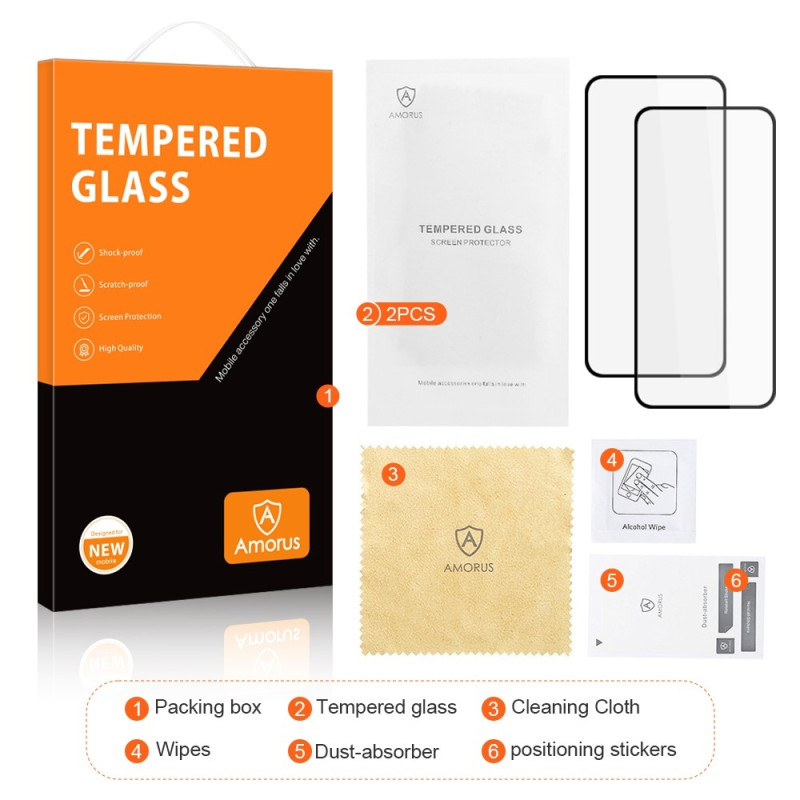 AMORUS For Pixel 8 Pro Screen Protector Glass