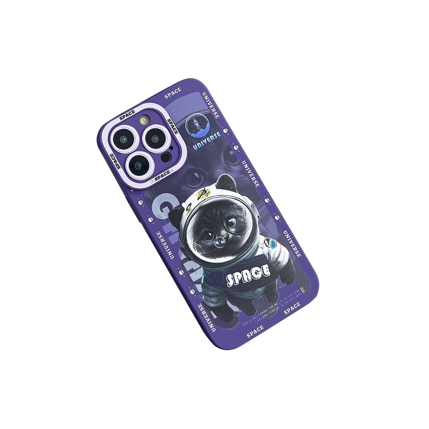 TPU Telefondeksel til iPhone 15 Plus - deksel Cat - Lilla