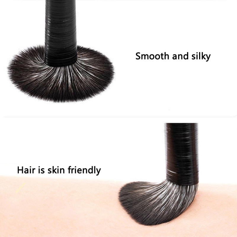 7kpl luomivärisivellinsarja Meikkikulmakarvat - 6 sivellintä + 1 kulmikas