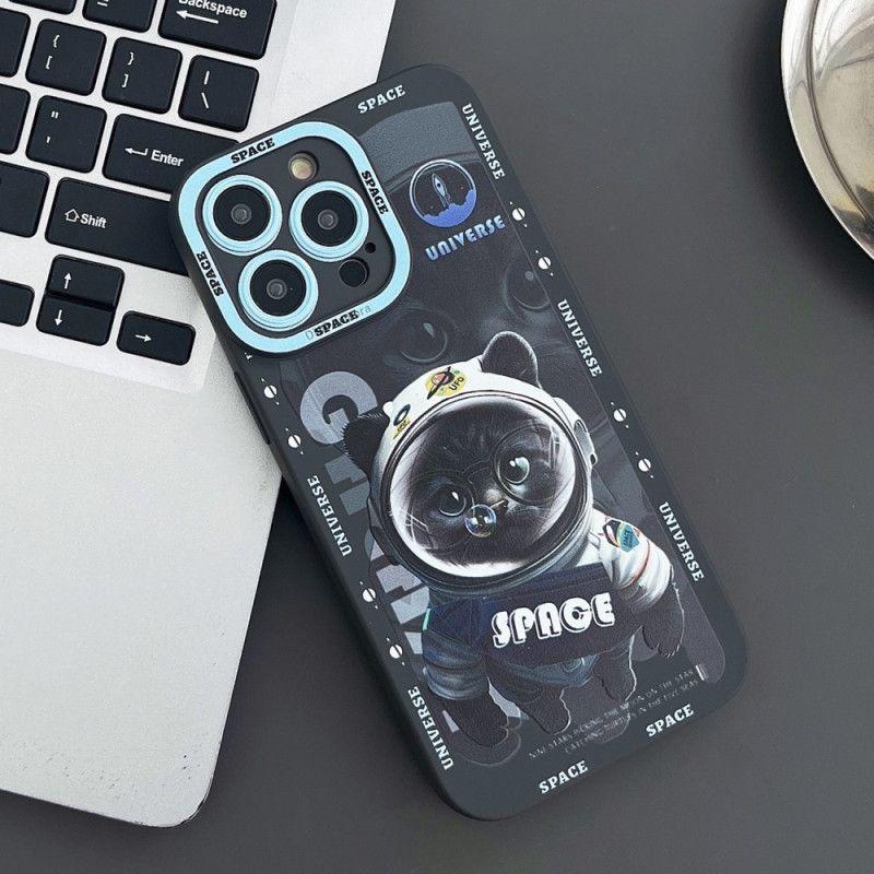 TPU Telefondeksel til iPhone 15 Pro Case Cat - Svart