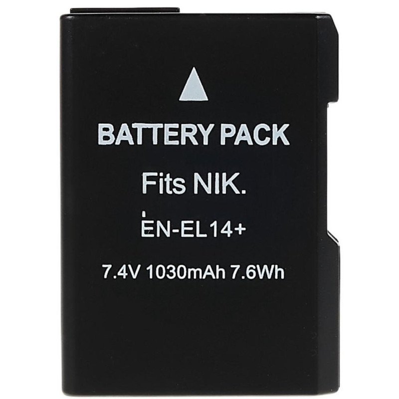 EN - EL14+Li - ion batteri til Nikon D3000 D3100 D3200 D3300 D3400 osv