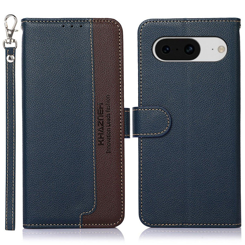 KHAZNEH Phone Cover to Google Pixel 8 - Blue/Brown