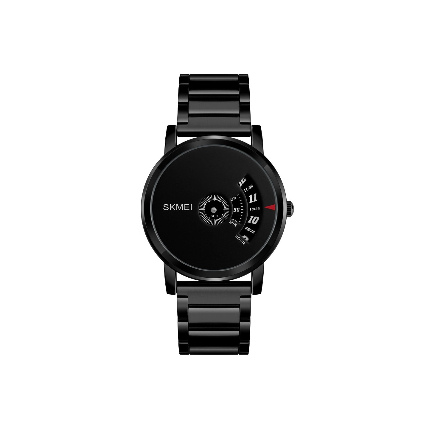 Waterproof Quartz Metal Wrist Watch Wrist Watch Clock - Black