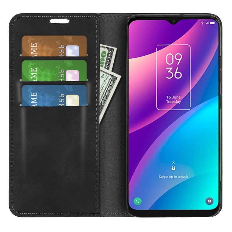 Lommebok - deksel til TCL 30E/TCL 30 SE/TCL 306/TCL 305 - Svart