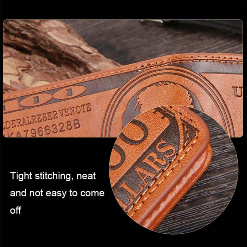 Wallet Purse 100 Dollar Bill Money Bifold Card Holder - Black