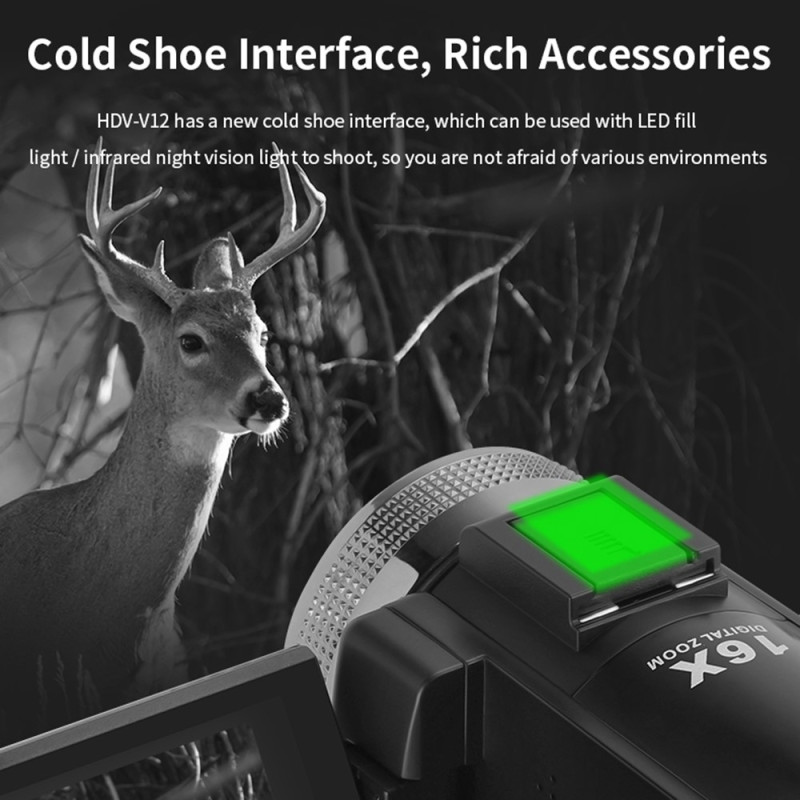 1080P Full HD - videokamera understøtter Night Vision Vlog Youtube - kamera