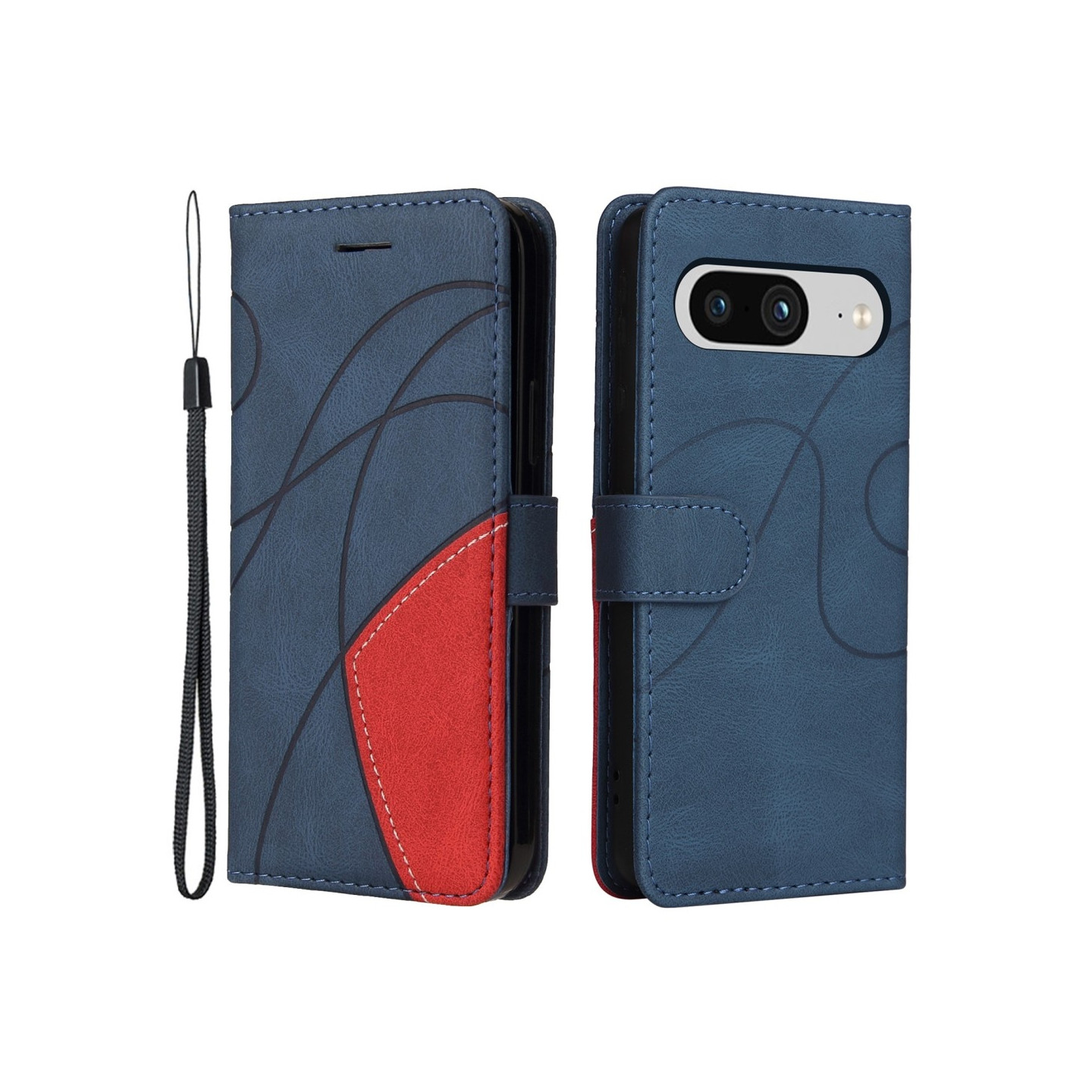 Til Google Pixel 8 KT - serie - 1 dobbeltfarve etui