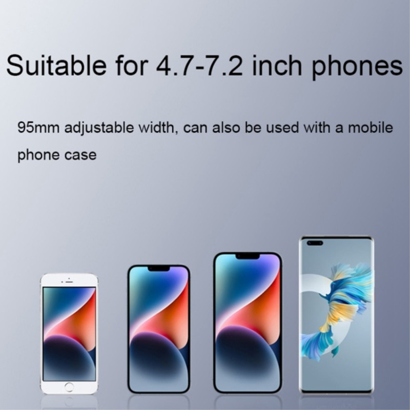 Bilmobiltelefonholder 360° svingbar frontrute Håndfri telefonfeste