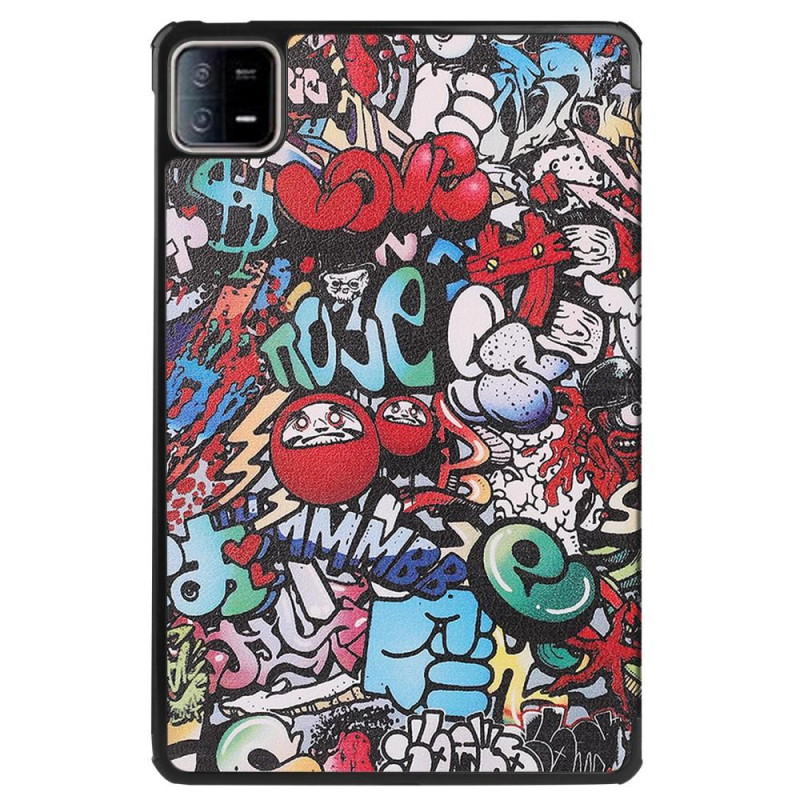 Xiaomi Pad 6 Stand Slim Fit Cover - Graffiti
