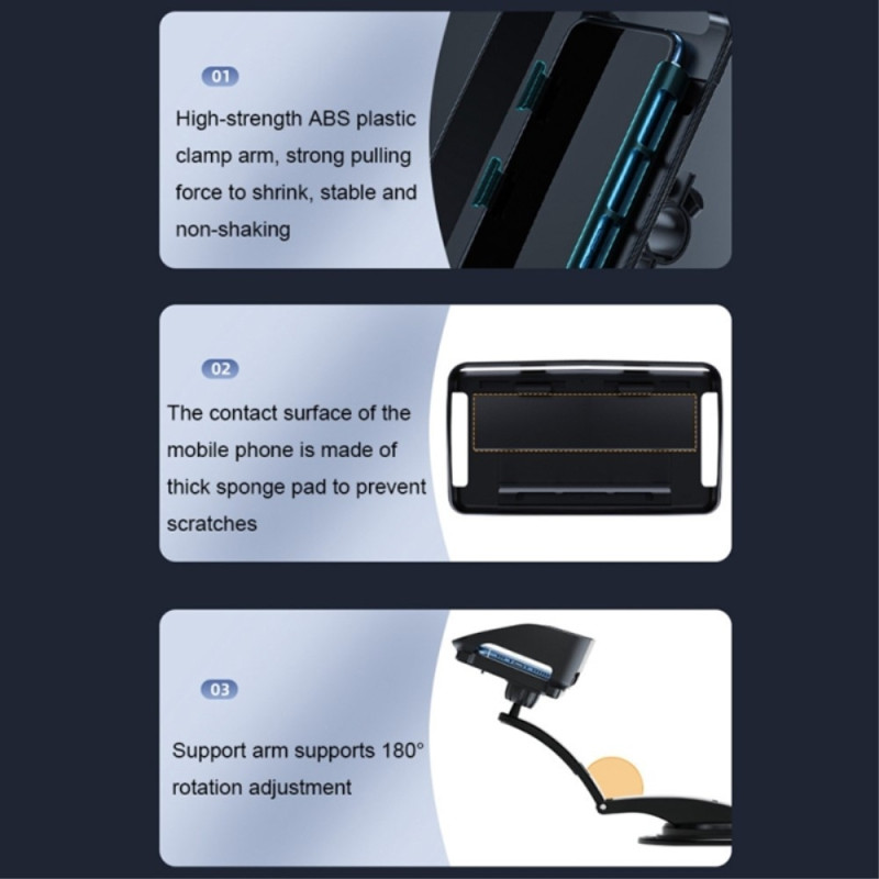 Car Mobile phone holder 360° rotatable Windshield Handsfree phone holder