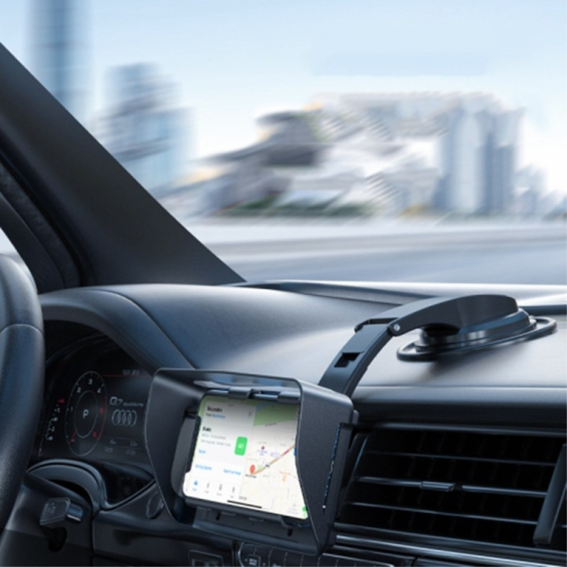 Bilmobiltelefonholder 360° svingbar frontrute Håndfri telefonfeste