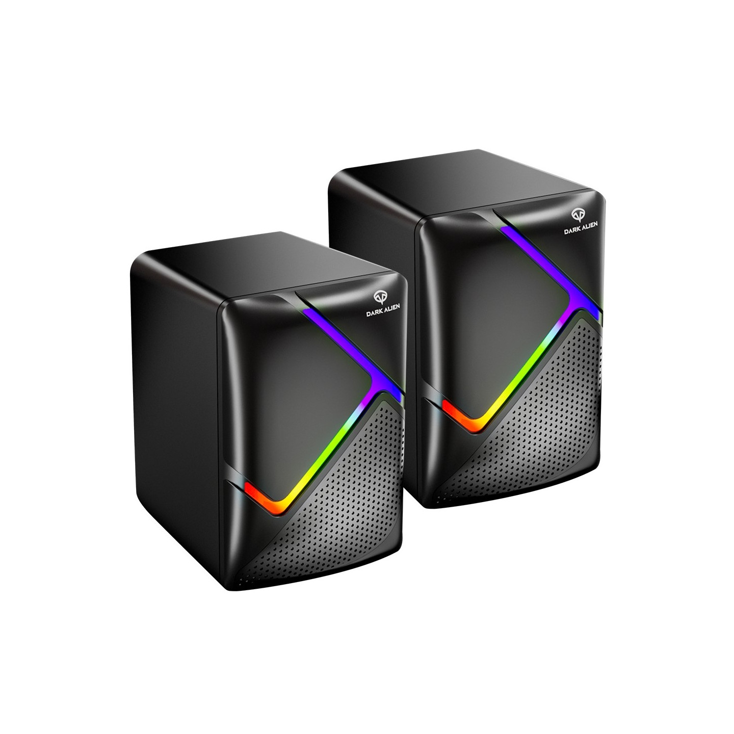 DARK ALIEN USB - pöytäkaiuttimet Tietokone Kannettava Subwoofer RGB