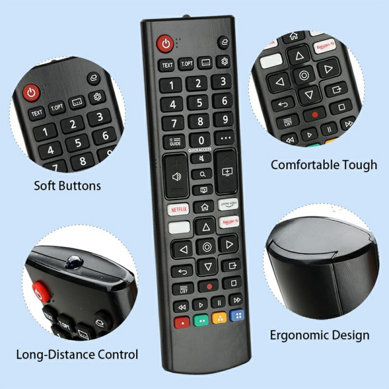 TV remote control Replacement for AKB76040301 For LG TV