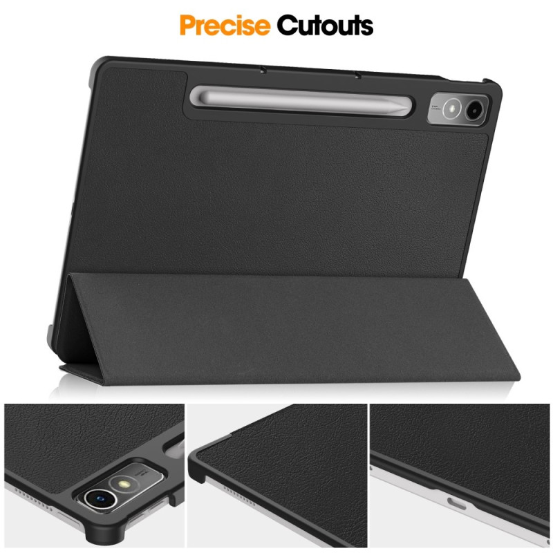 For Lenovo Tab P12 Tri - fold Stand Tablet Case - Black