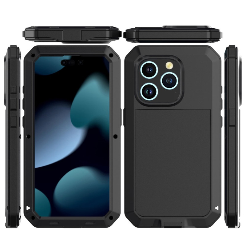iPhone 15 Pro Heavy Duty Robust Hybrid - deksel+Herdet Glass