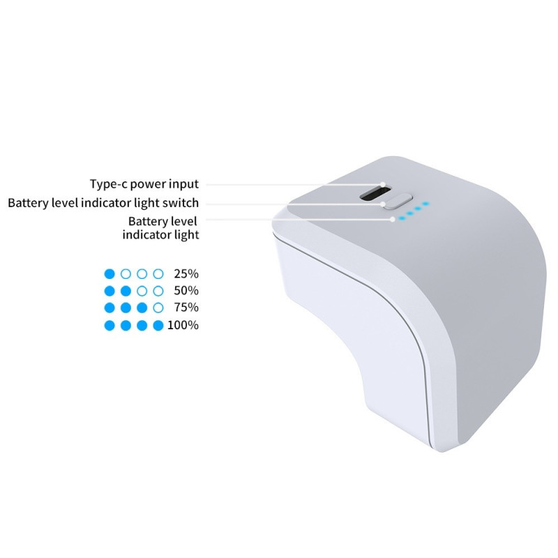 PS5 Playstation 5 Kontroll 1600mAh PowerBank eksternt batteri