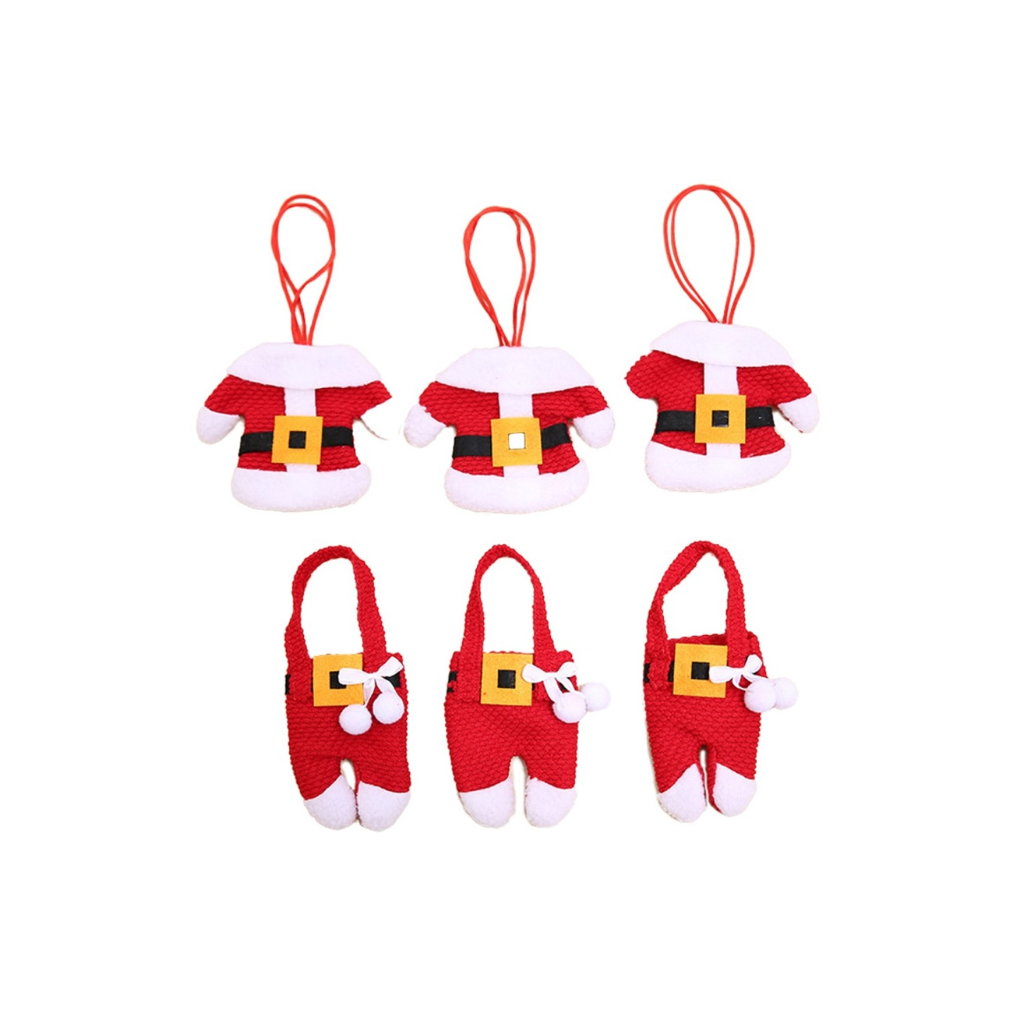 3 sets Knife Fork Christmas Santa Claus holder Cutlery Table decoration