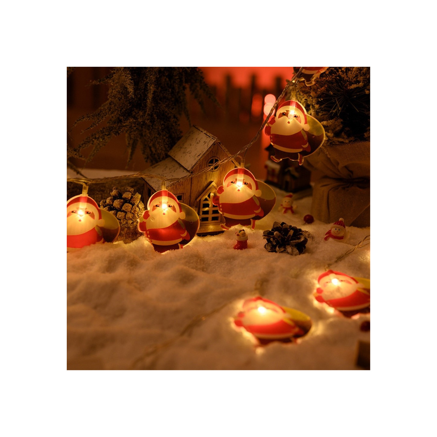 1,5 m 10 LED - valot Joulupukin Valonauha Koriste - Joulupukki