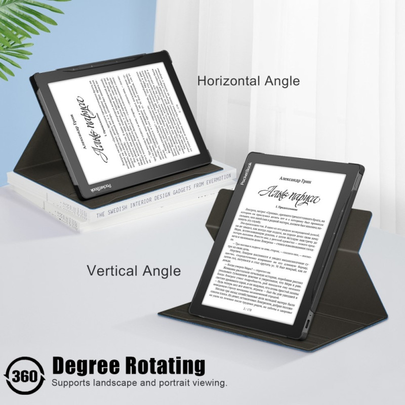 Reading tablet case For PocketBook InkPad Lite PB970 - Black