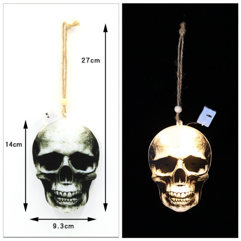 Halloween Hanging LED Light Skull Party Decor - Skull