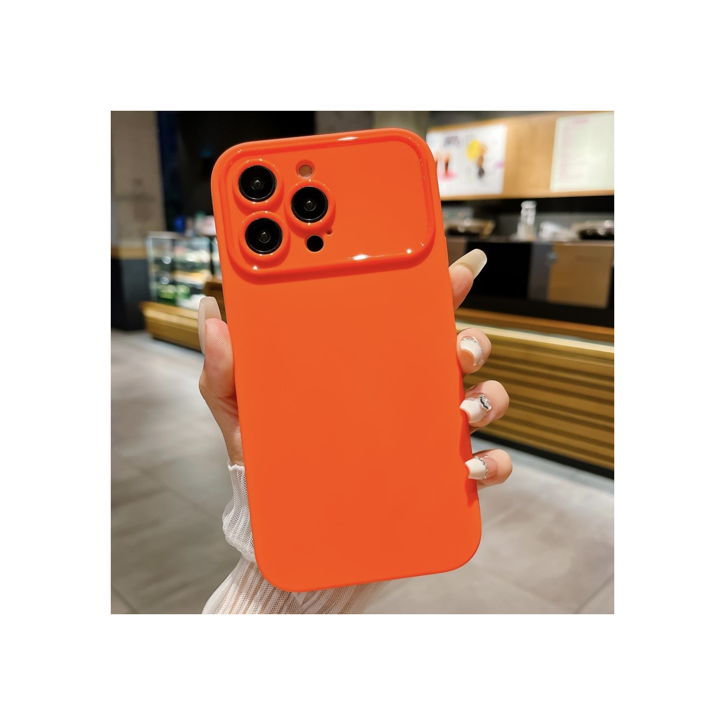 Slim - Fit TPU Phone Case Cover for iPhone 15 Pro Max Case - Orange