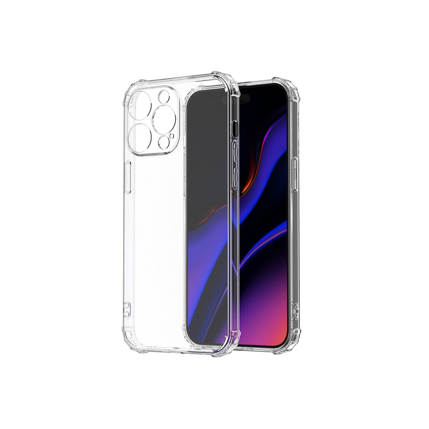 Til iPhone 15 Pro Max Shell Case TPU bagside - telefoncover