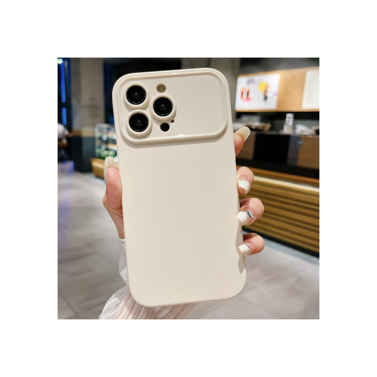 Slim - Fit TPU Phone Case Cover for iPhone 15 Pro Case - White