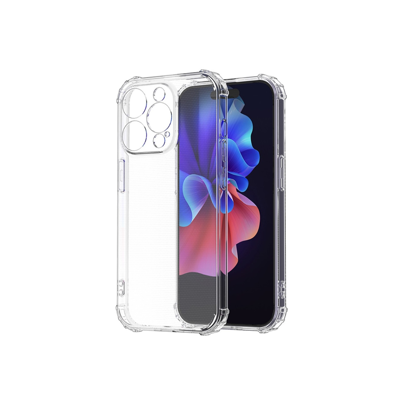 Til iPhone 15 Pro Shell Case TPU - ramme + Akryl - bagside - telefoncover